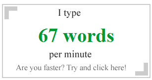 Speedtest - 67 Words